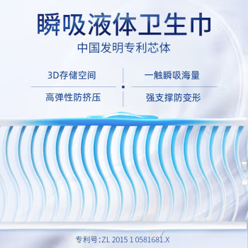 Anle Instant Liquid Sanitary Napkins Extremely Thin Skin-Friendly Breathable Aunt Napkins 245/290 Day and Night Lightening Aunt Napkins