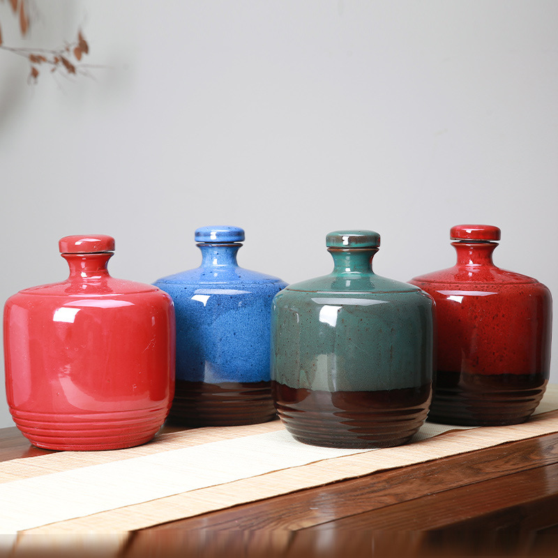 Оптовая продажа, керамическая винная бутылка Yixing, пять цзин, герметичная винная бочка, набор из глины Yixing