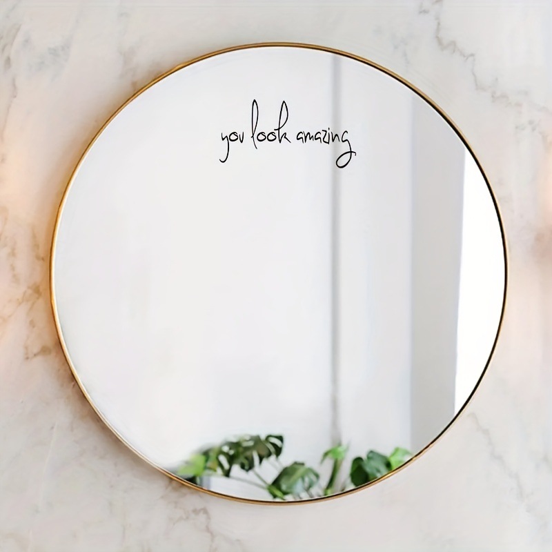 Кросс-бордерные взрывные зеркальные наклейки вы выглядите потрясающе водонепроницаемые и маслостойкие 2 листа/набор виниловой пленки