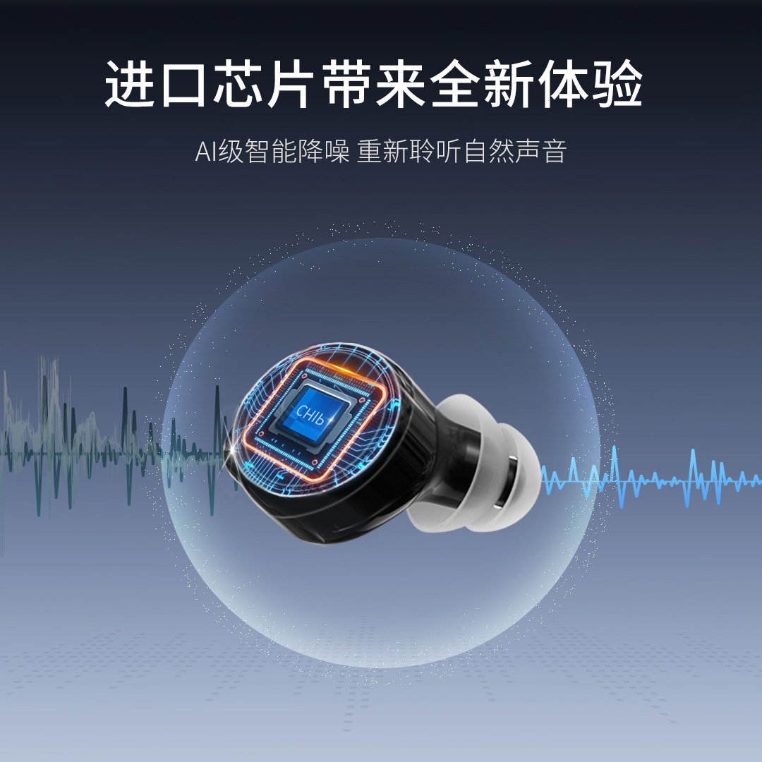 Cross-Border Popular Hearing Aids for the Elderly Wireless Sound Amplifier Charging Sound Collector Noise Reduction Hearingaid
