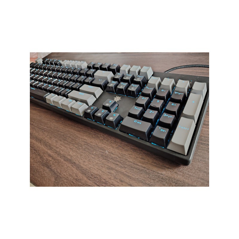Black Canyon K705Box Hot-Swappable White Axis Mechanical Keyboard Wired Keyboard Gaming Keyboard 104 Keys Blue Backlight