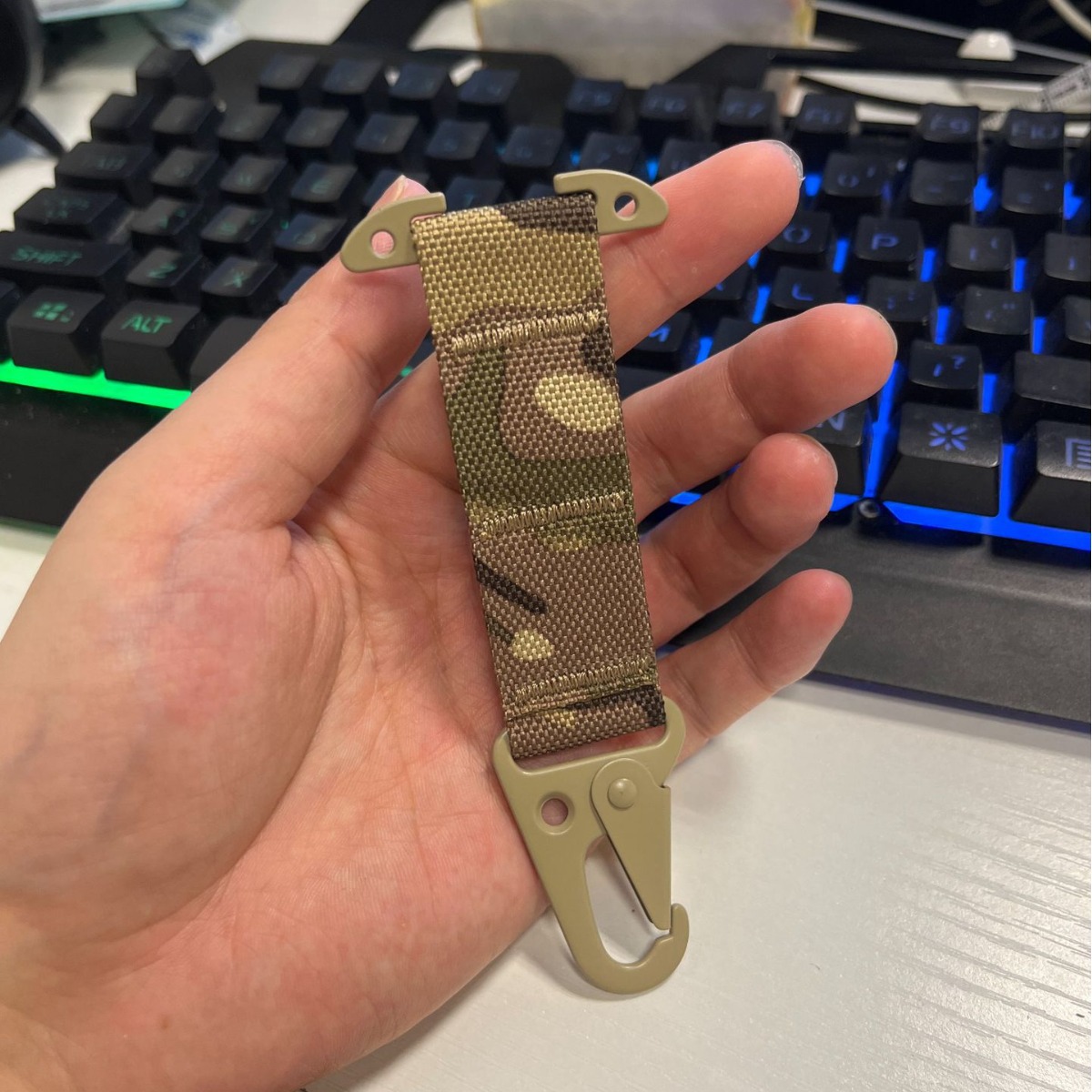 Spot Metal Material Tactical Hanging Buckle Belt Buckle Camouflage Hanging Buckle Quick Pull Buckle