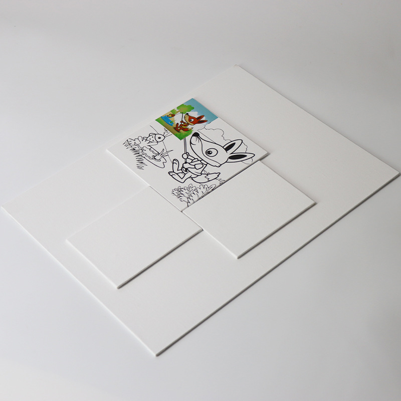 Factory drawing board 3mm ultra-thin oil drawing board practice canvas portable drawing board density board cotton oil drawing board