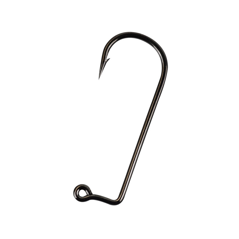 Straight angle hook bulk Luya hook crank lead hook fake bait hook sea fishing pipe with bent handle barbed fishing gear wholesale