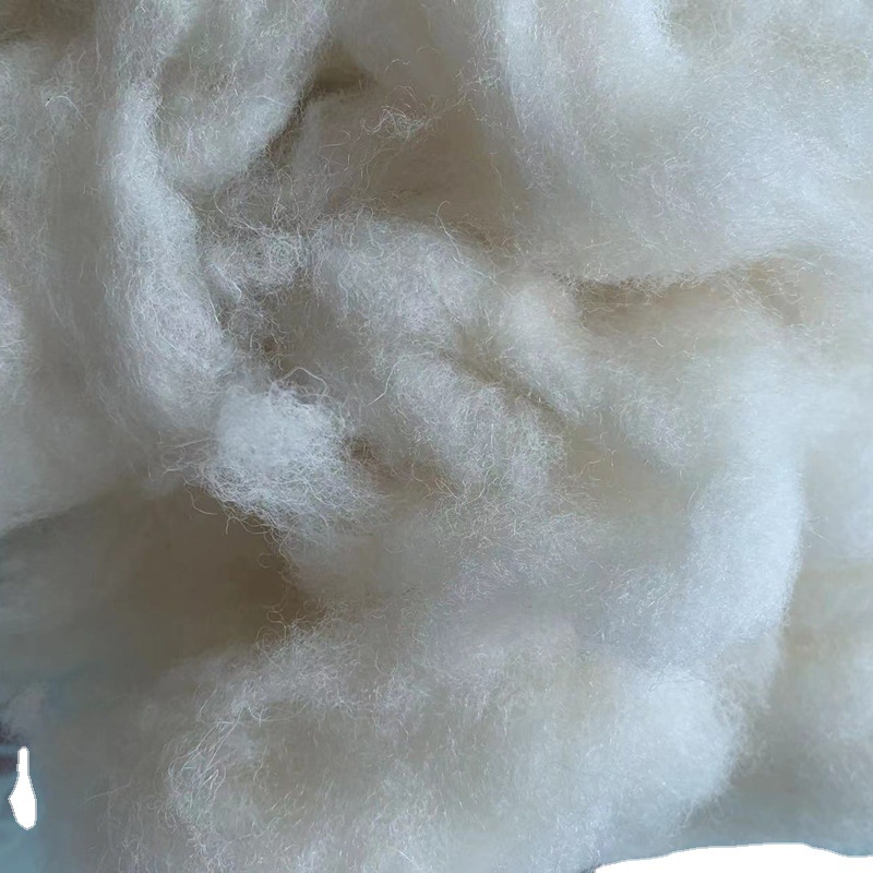 Directly Imported British Wool Yarn Textile Without Color Variation, British Wool Plush in Stock Wholesale Natural