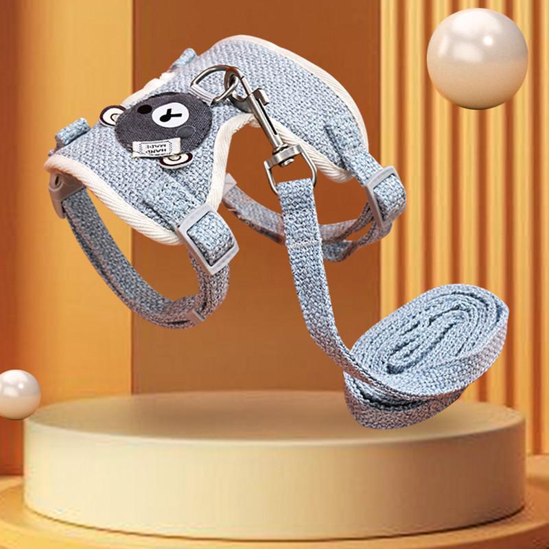 Pet Cute Harness Cat Leash Anti-Breakaway Cat Leash Vest Style Cat Harness Dog Leash