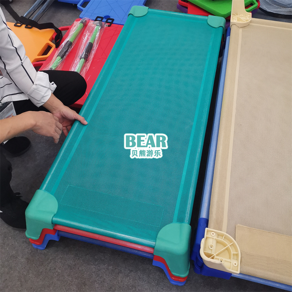 Kindergarten Imported Mesh Bed Children's Breathable Mesh Stacked Bed Early Education Center Single Nap Bed Lunch Break Small Bed