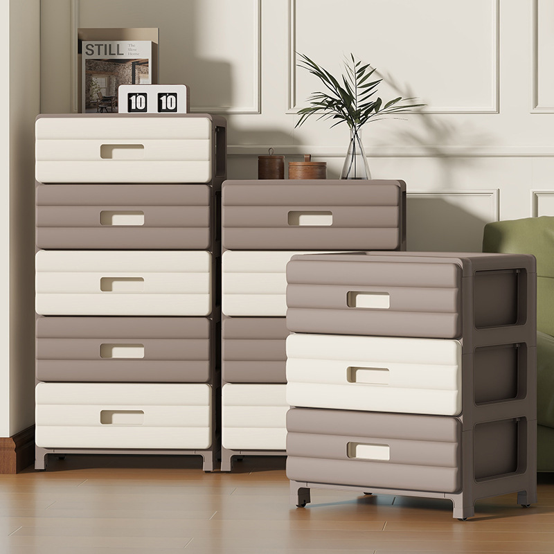 Cross-Border Drawer-Type Storage Cabinet Household Storage Cabinet Multi-Layer Living Room Wall Chest of Drawers Bedside Removable Storage Cabinet