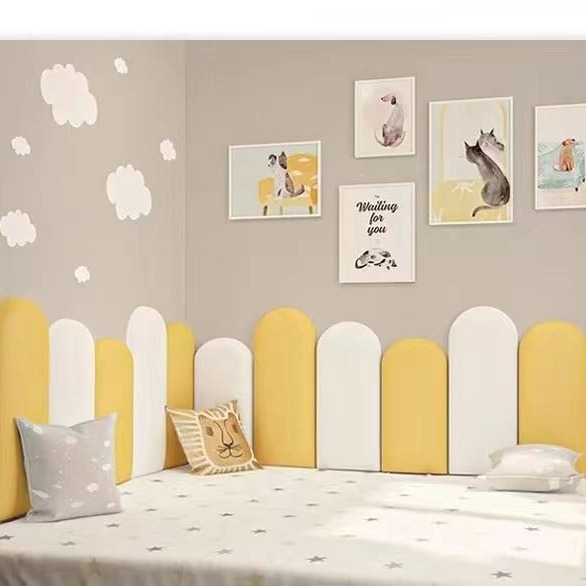 Tatami Soft Package Wall Surround Bedside Soft Package Wall Sticker Backrest Kidsren's Room Soft Package Tatami Headboard Soft Package Wall Sticker