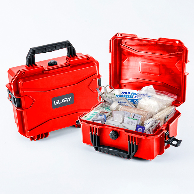 High-end small waterproof plastic instrument empty box portable storage anti-fall protection box instrument protection safety box