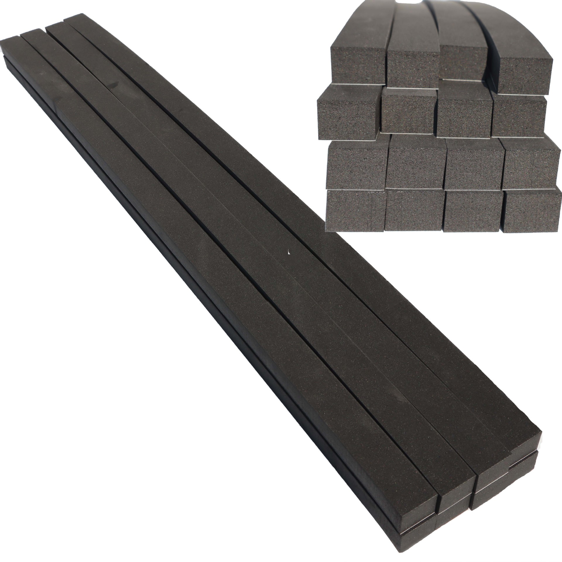 Black and white single-sided adhesive eva foam strip anti-collision plate sealing sound insulation caulking foam sponge self-adhesive strip