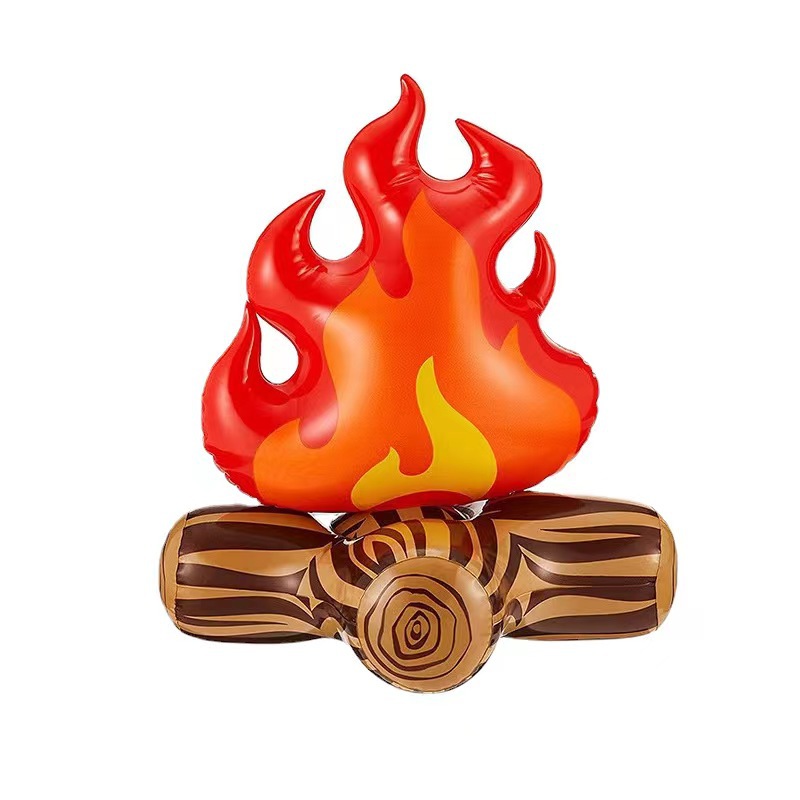 Cross-border new PVC outdoor camping party decoration props courtyard campfire simulation fire inflatable flame toy
