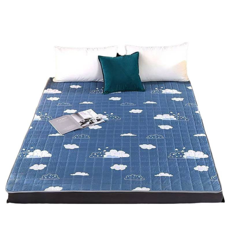 Four-Season Universal Machine Washable Mattress Bed Pad Tatami Anti-Slip Protective Pad Mattress Single and Double Student Dormitory