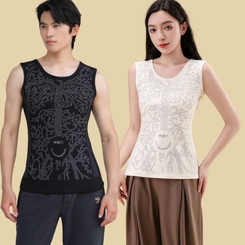 Функциональное термобелье с магнитным светом для здоровья Shenque Point Taiwei Point на осень и зиму, унисекс