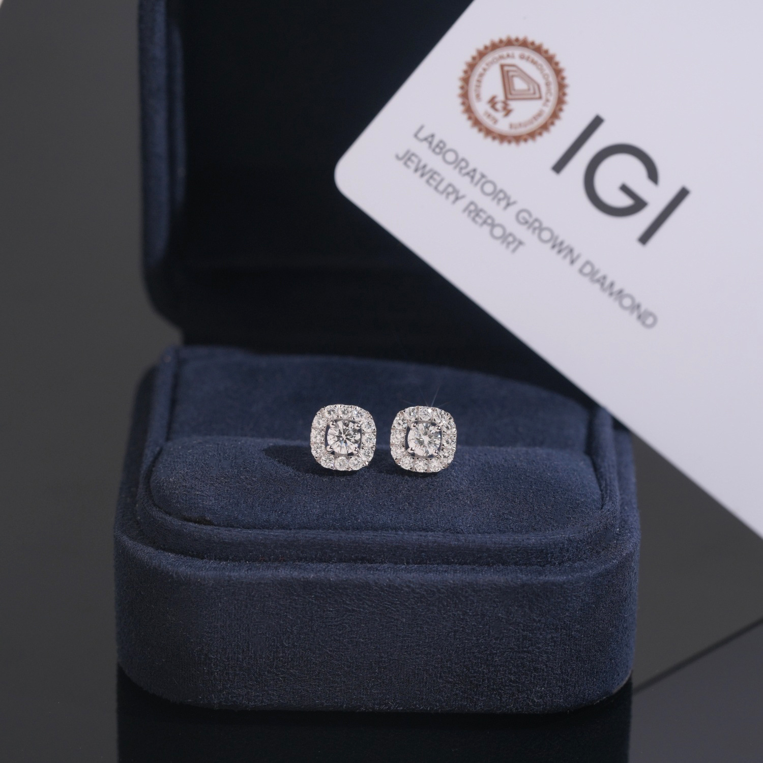 Cross-Border 8.5mm Four-Claw Round S925 Silver Inlaid Laboratory-Grown Diamond Hip-Hop European and American 1753 Best-Selling Model