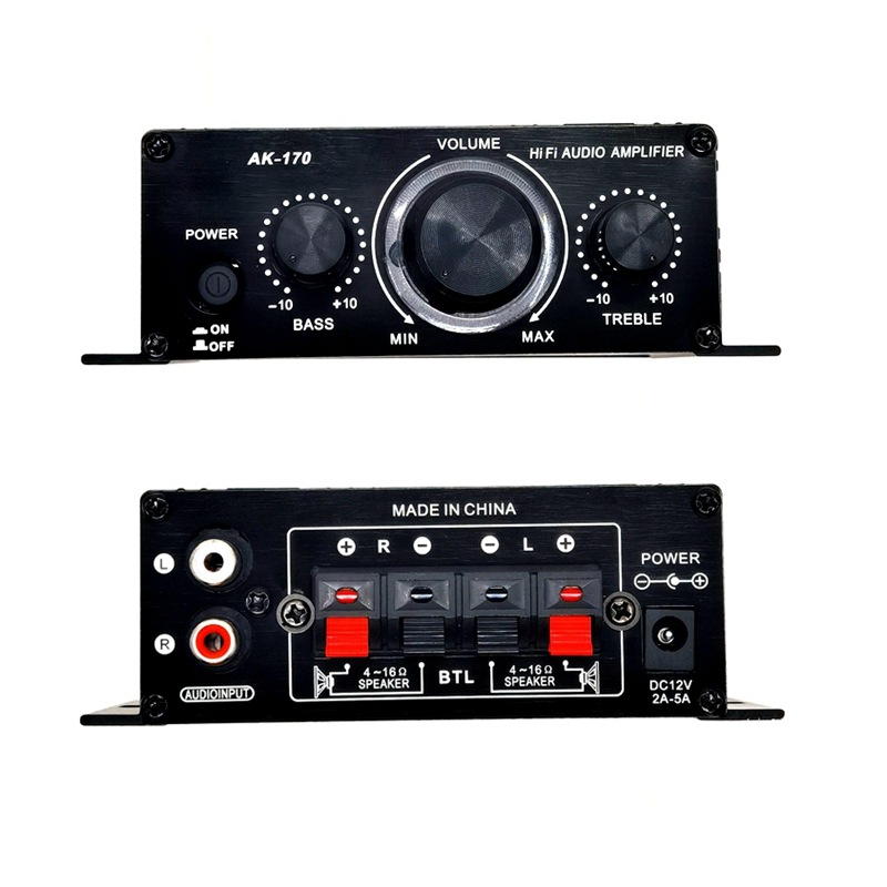 170,270, Mini 12v motorcycle car, computer, MP3, desktop power amplifier, neutral packaging