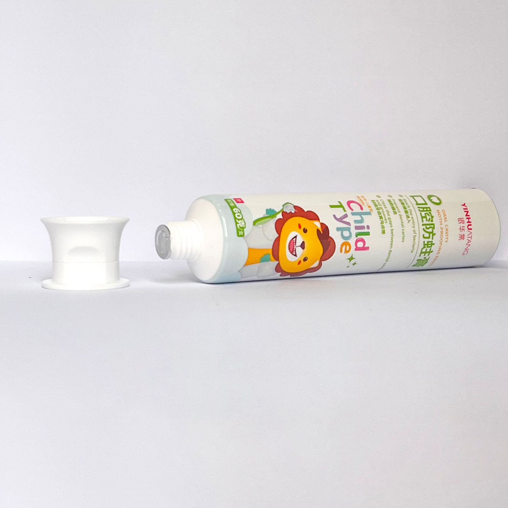 60g Kidsren's Toothpaste Aluminum-Plastic Composite Tube Ointment Tube Cosmetic Packaging Material Tube Various Caps Available