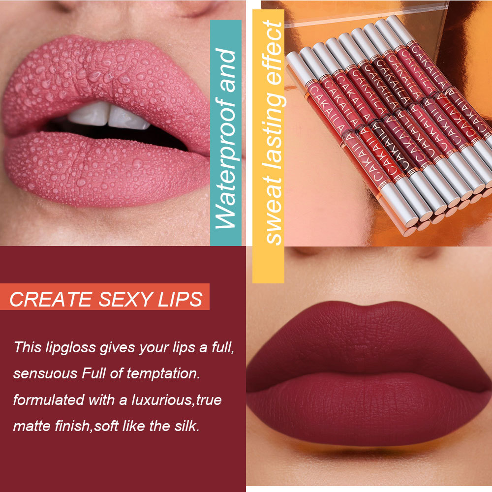 Pay Attention to Check! Link Disclaimer - Foreign Trade Exclusive: Cakaila 18-Color Waterproof Lip Gloss