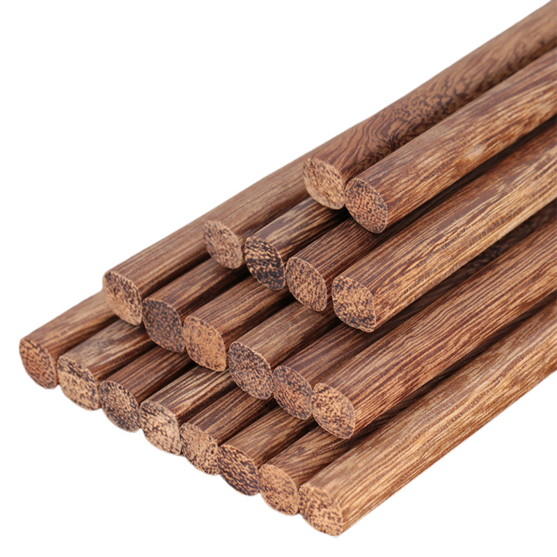 Household chicken wing wood chopsticks commercial non-slip no paint no wax red sandalwood wood wood factory direct wholesale wooden chopsticks