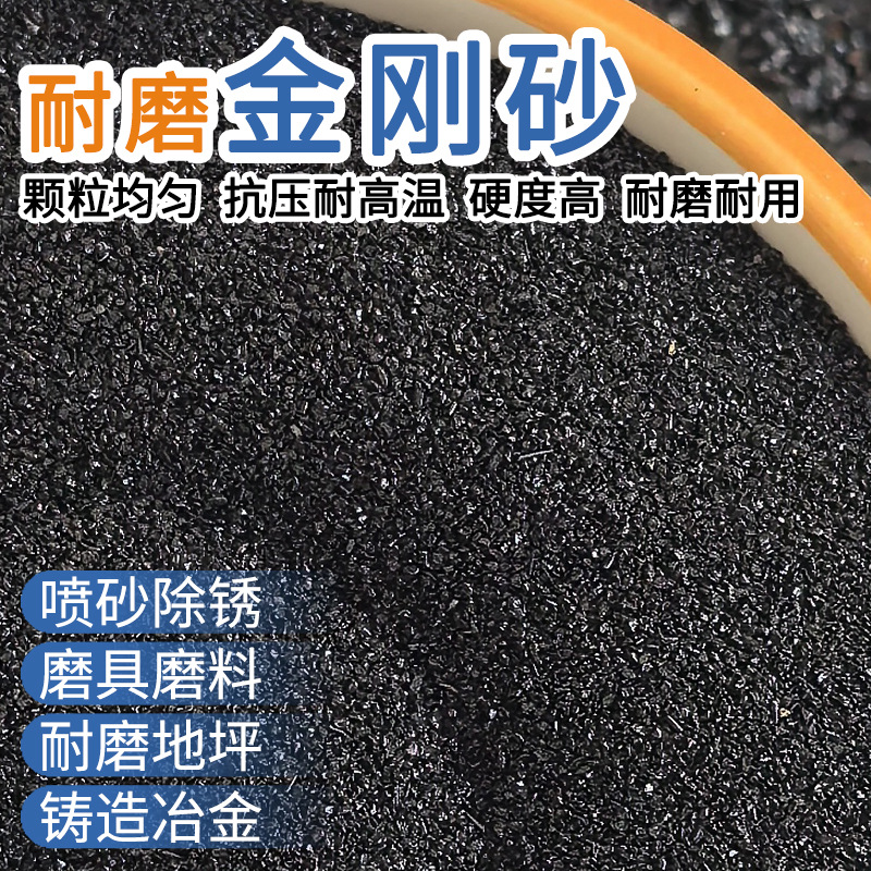 Emery Manufacturer Sandblasting and Rust Removal Emery Floor Bone Emery Permeable Brick Black Gray Copper Mineral Sand
