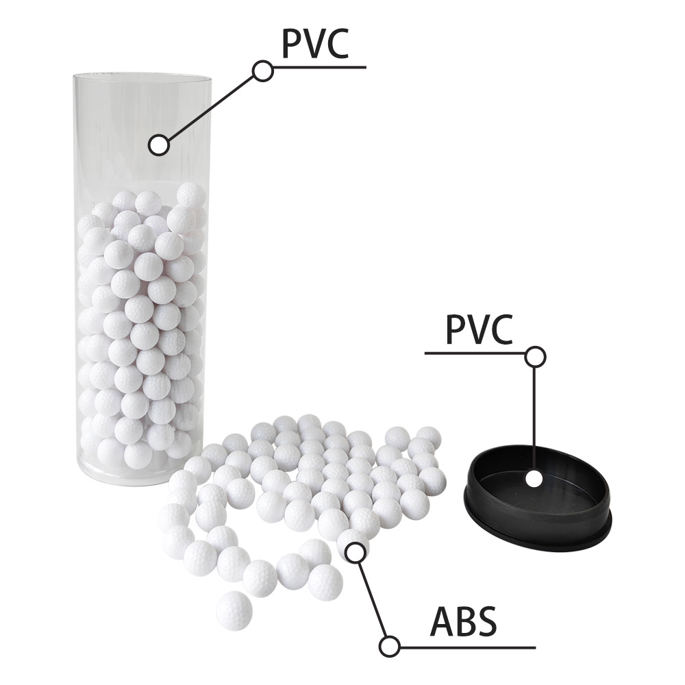 Wholesale In-Stock Golf Accessories 10mm Solid White Balls Abs Plastic Mini Golf Balls Durable and Resistant to Falling