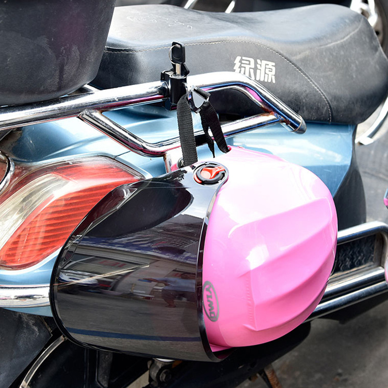 Universal helmet lock electric car fixed anti-theft security artifact battery Motorcycle wire rope hat lock Hook Lock