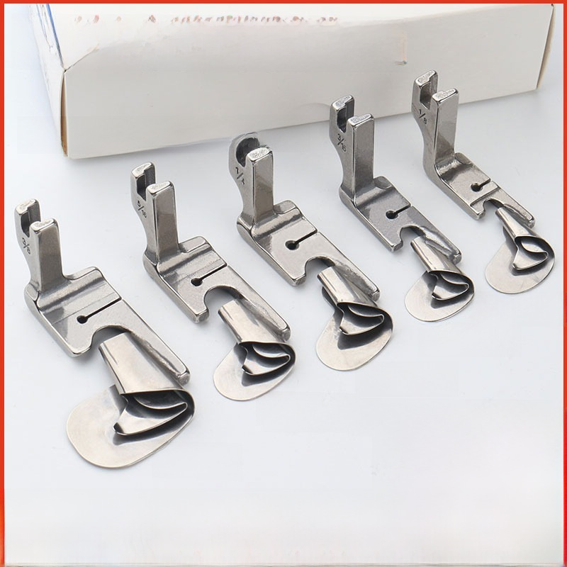 Curved Hem Presser Foot for Flatbed Sewing Machines, Made of All-Steel, Suitable for Chiffon and Silk Fabrics, Specialized for Machinery, High-Temperature Resistant Stainless Steel