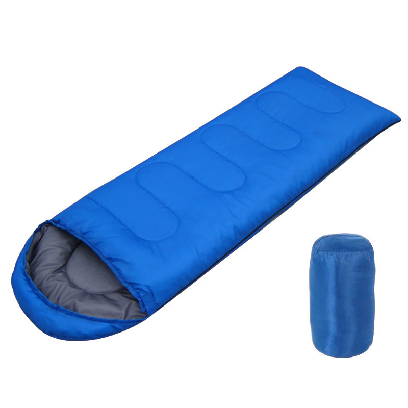 Outdoor Sleeping Bag Adult Envelope Style Portable Camping Sleeping Bag Thickeneded Cold-Proof Autumn and Winter Office Lunch Break Warm Sleeping Bag