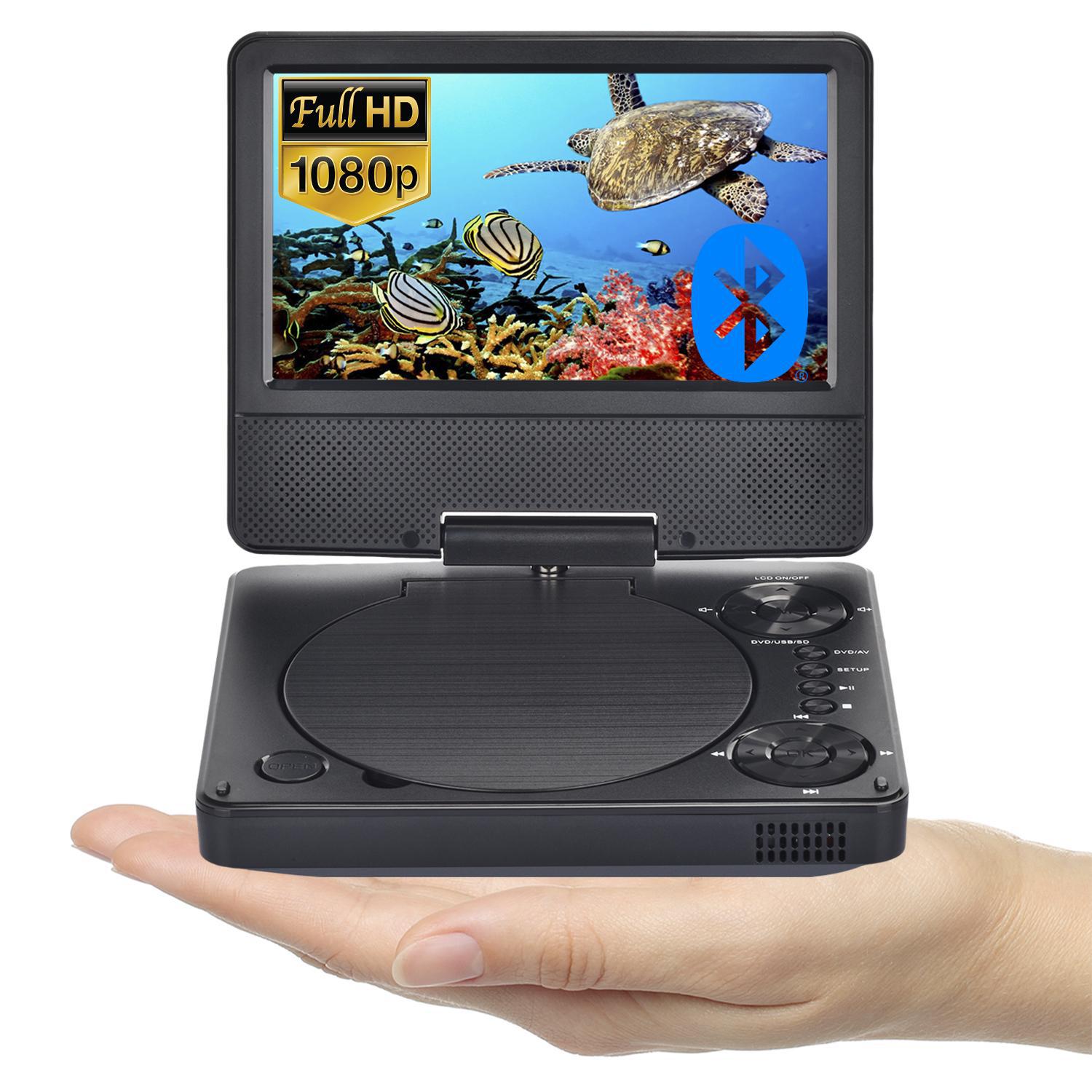 Мини Bluetooth портативный высококачественный мобильный DVD плеер 7 дюймовый театральный аппарат 9 дюймов 1080P