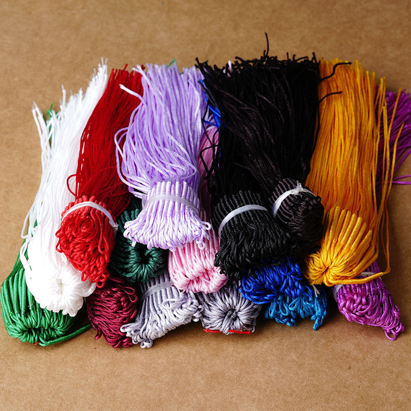 DIY ювелирные аксессуары, китайский узел № 72, кольцо, веревка для подвески, аксессуары с кисточкой, соединительное кольцо, многоцветный