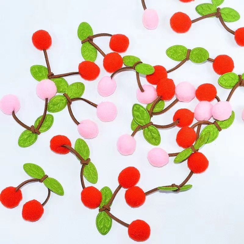 В наличии высокоэластичный материал вишневый шарик аксессуары для одежды пара шариков декоративные аксессуары оптовая продажа