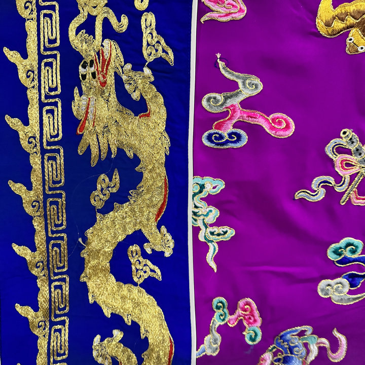 Taoist Clothing Full Gold Five Cranes Crape Myrtle Qiongtai Taoist High-level Merit Coat Drop Coat Multi-color Optional Taoist Robe Purple
