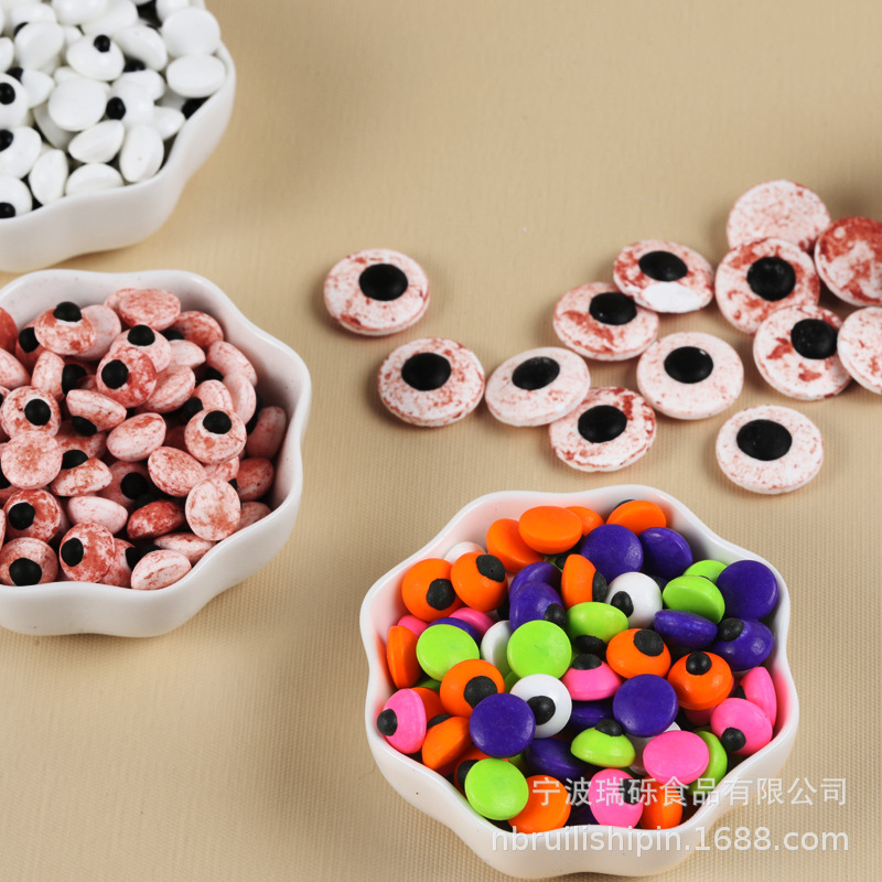 Halloween 85g cute eyes cake decoration Christmas online red creative funny eyes sugar biscuit decoration