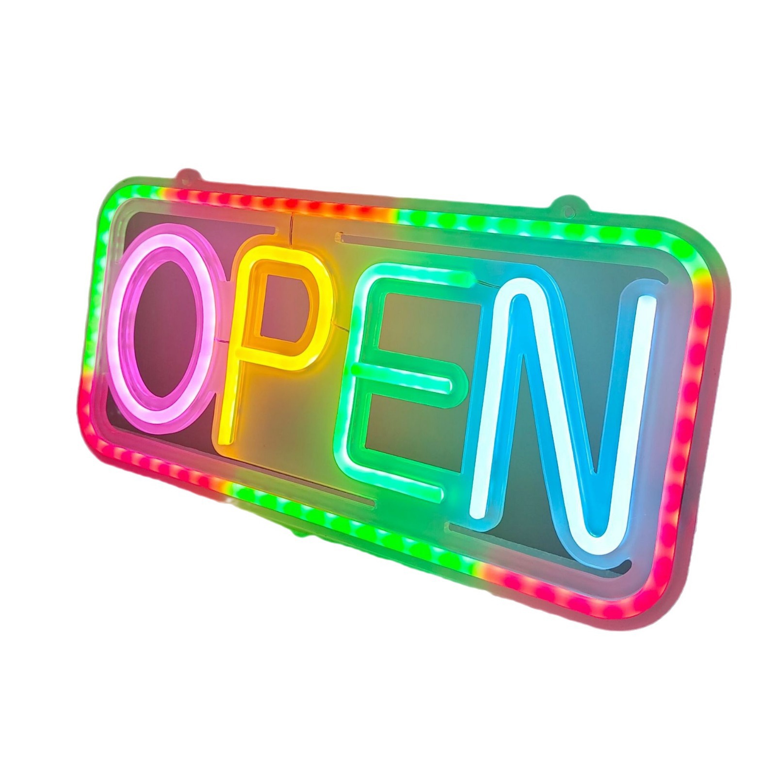 Led Neon Remote Control Open Luminous Letter Business Sign Light Colorful Flashing Decorative Light Advertising Light Board