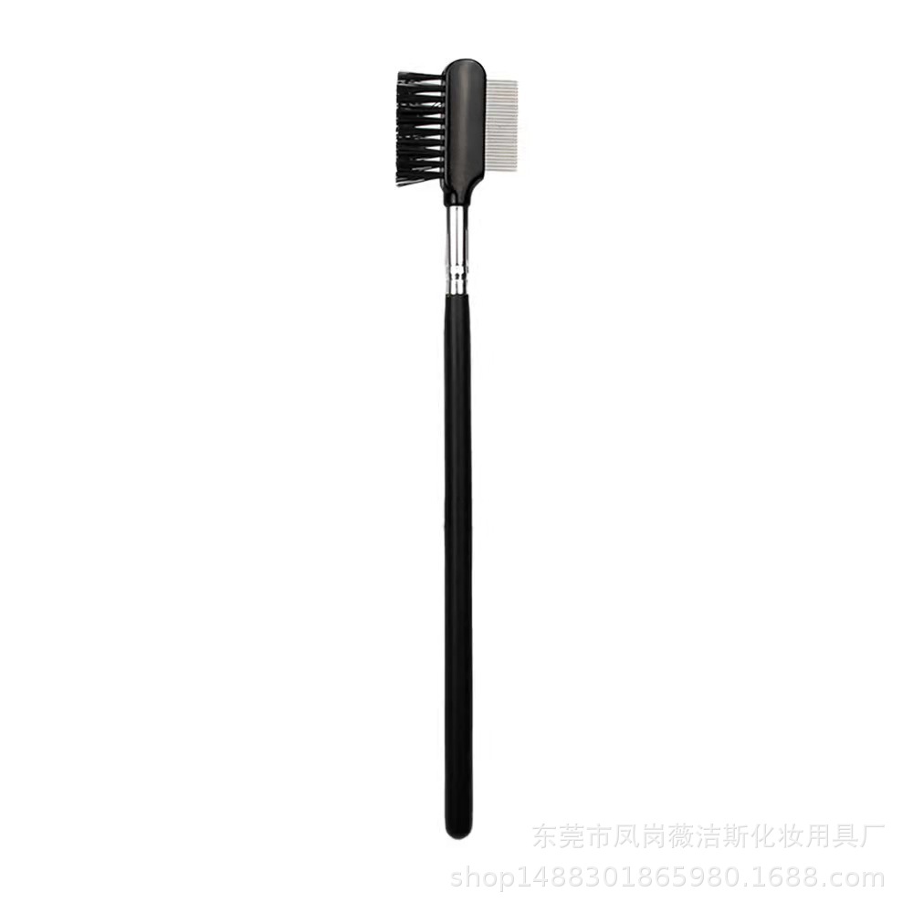 Stainless Steel Needle Eyebrow Comb Single Eyelash Brush Double Eyelash Steel Teeth Eyebrow Comb Brush Eyebrow Modification Molding Tool Direct Selling