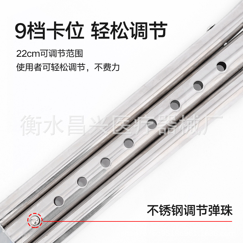 Factory wholesale stainless steel crutches underarm double crutches aluminum alloy axillary crutches rehabilitation walking aid crutches walking stick double underarm crutches
