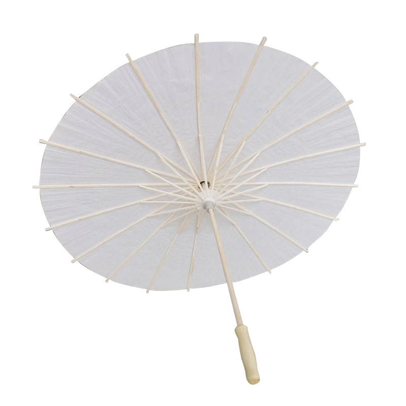 Blank diy paper umbrella creative handmade painting umbrella graffiti coloring blank oiled paper umbrella kindergarten children hand-painted umbrella