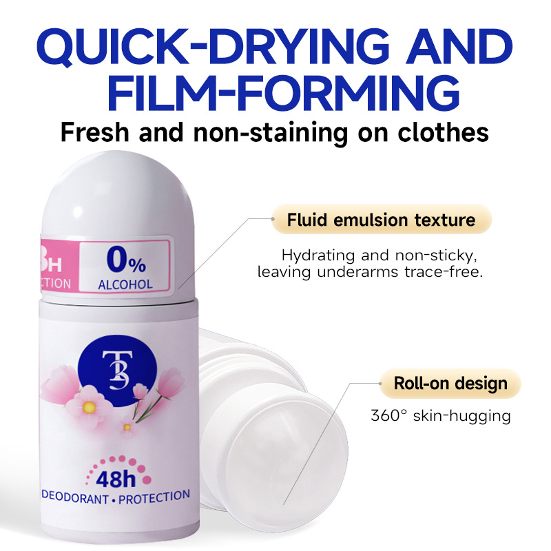 Cross-Border Refreshing Sweat Beads Antiperspirant Portable Underarm Deodorant for Men and Women Sweat Beads Manufacturer English Version Wholesale