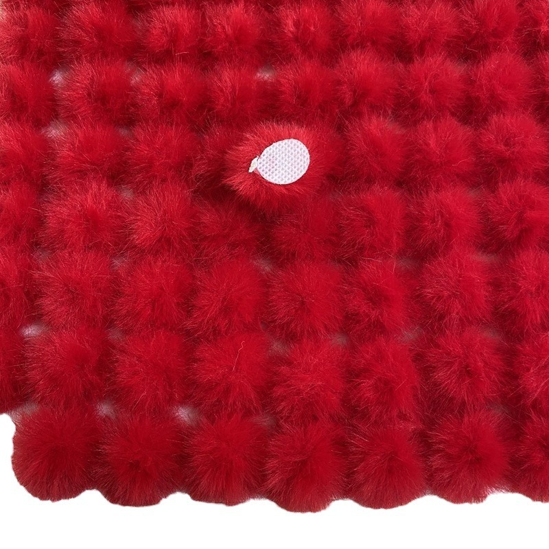 Mink Hair Plate Buckle Headdress Accessories 3cm Imitation Mink Plate Flower Handmade DIY Hairpin Hair Accessories in Stock