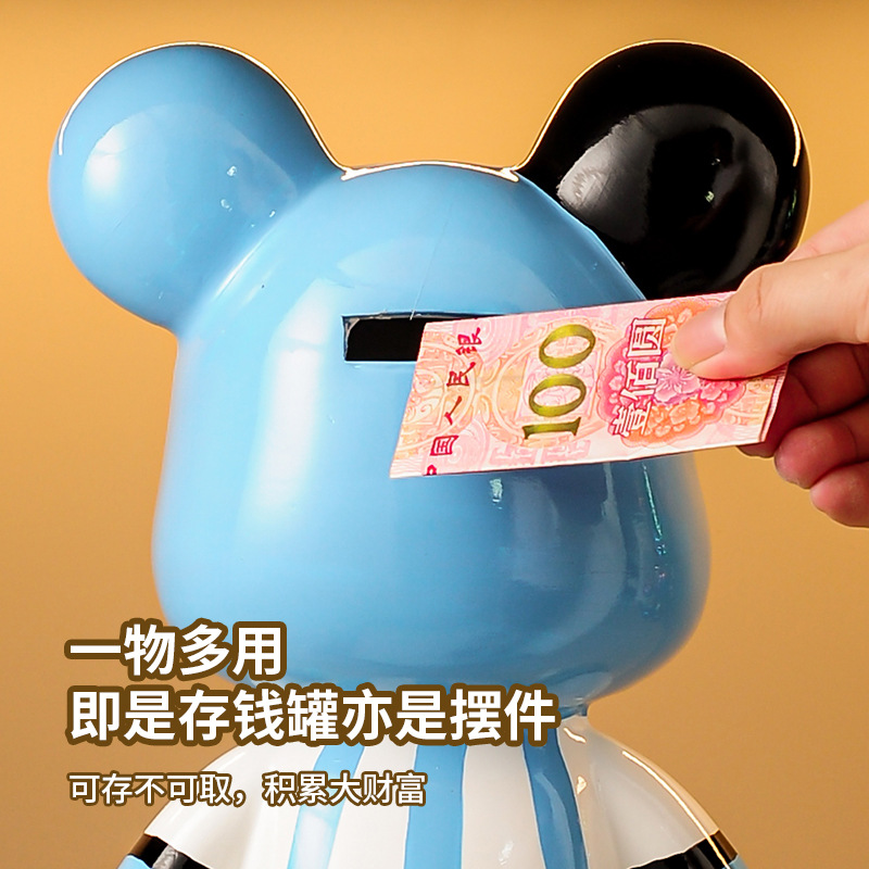 Violence Bear Ornaments Light Luxury High-end Living Room Wine Cabinet TV Cabinet Bucket Cabinet Clothing Store Live Room High-end Sense Decorations