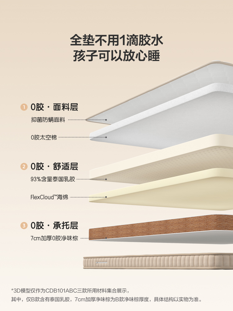 Домашний детский матрас из кокосовой пальмы, защита позвоночника для молодежи, тонкий жесткий мат без клея