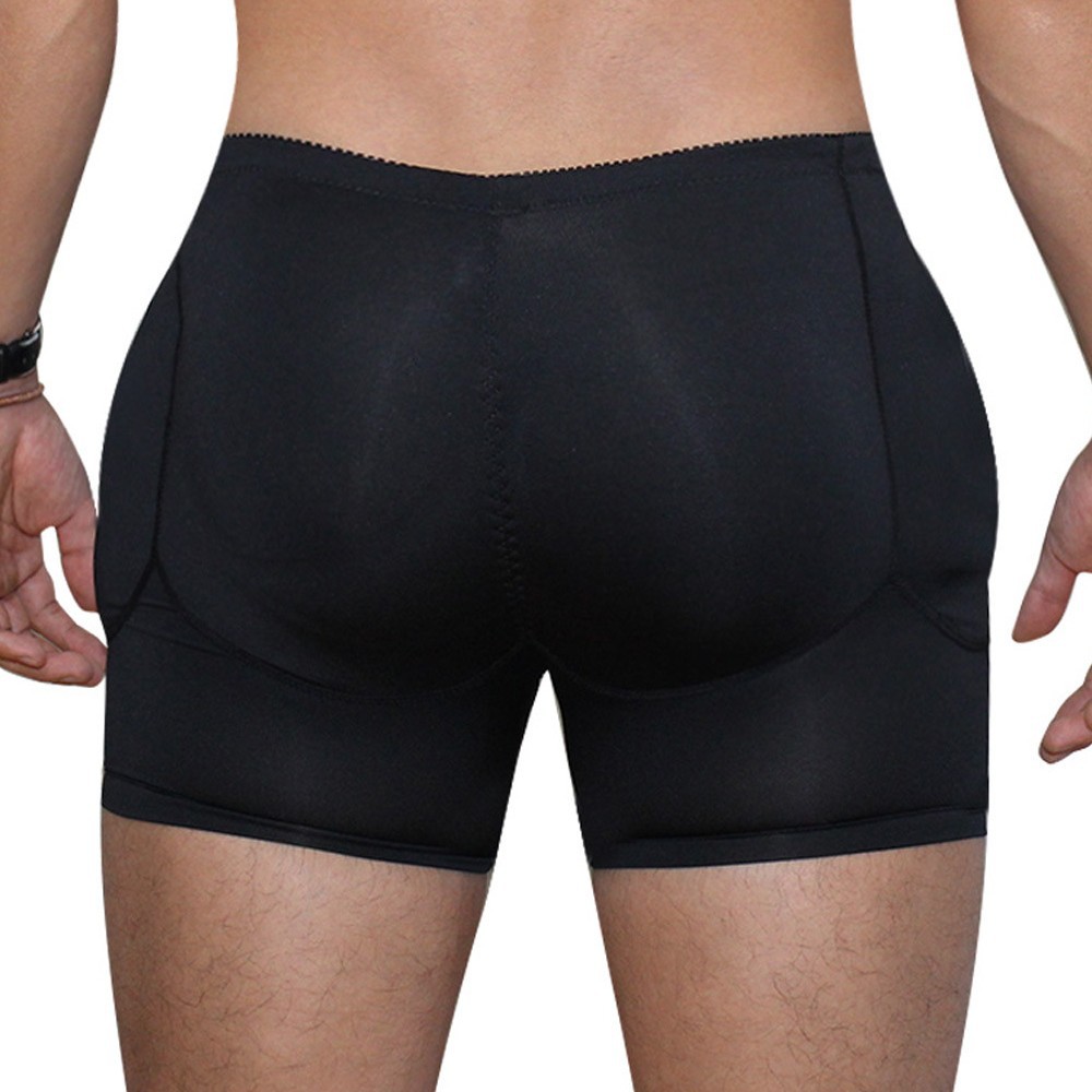 Topmelon Popular Men's Front Egg Sac Hole and Rear Buttocks Design Sexy Boxer Shorts A148