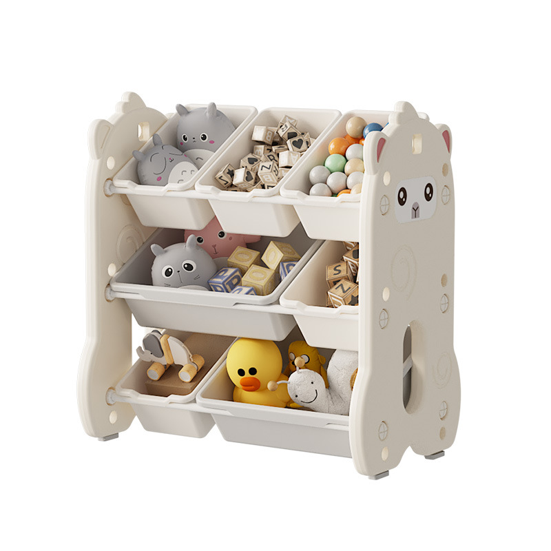 Children's storage cabinet living room wall drawer type large capacity classification multi-layer storage rack baby locker toy