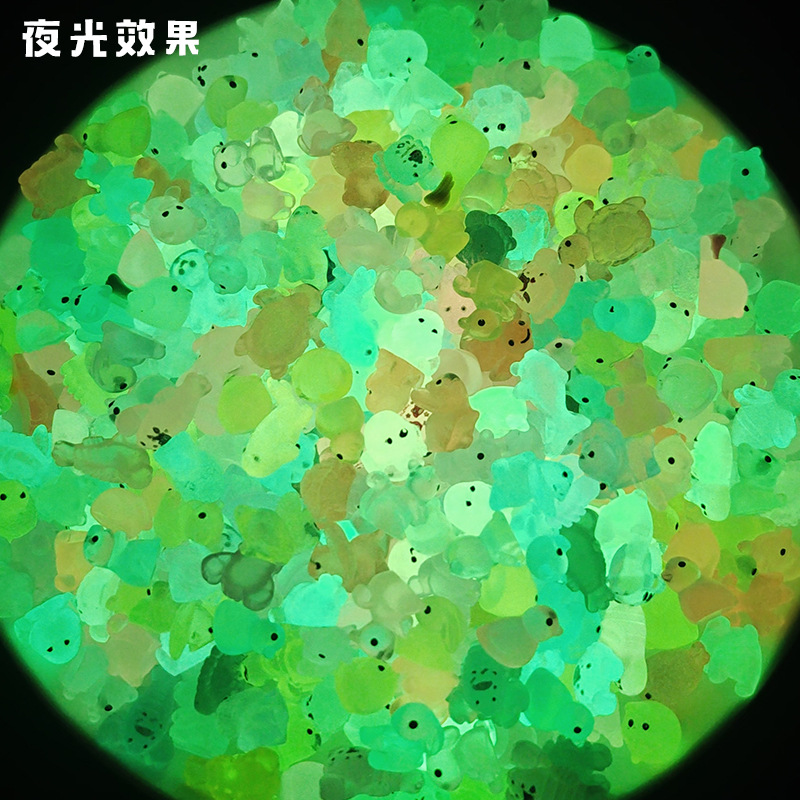 Luminous Simulation Micro Food Play Little Turtle Fruit Capibala Small Animal Christmas Surprise Blind Bag Toy Blind Box