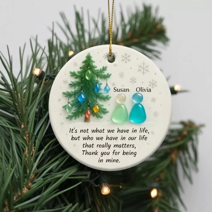 Acrylic Cross-Border New Product Flat Decorative Pendant Gift for Christmas Friendship Decorative Pendant