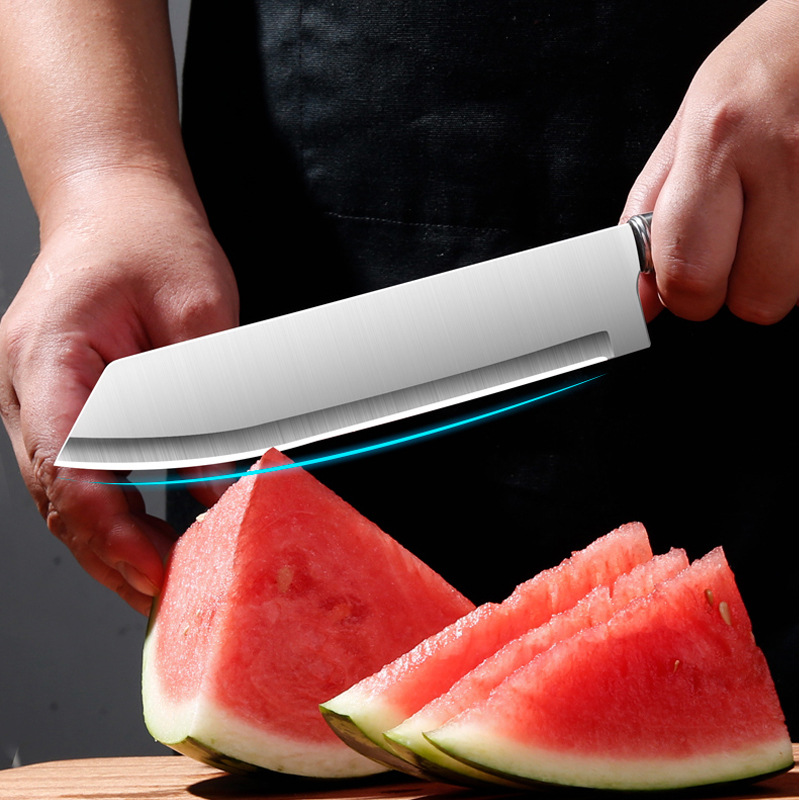 Watermelon cutting blade large lengthened fruit cutting artifact stainless steel fruit knife dormitory student special fruit knife household