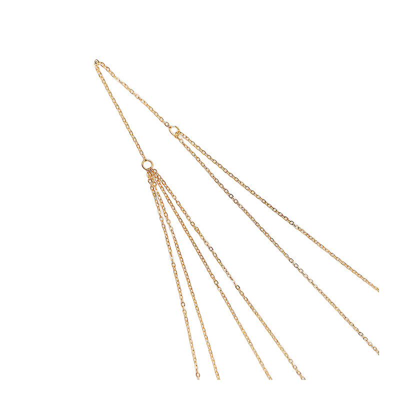 Cross-border European and American accessories women's double-layer fashion alloy plating body chain one-piece chain body chain waist chain wholesale