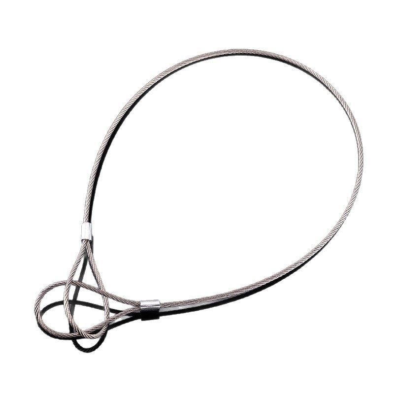 Factory Direct Sales Stainless Steel Wire Rope Galvanized Safety Rope Connector Double-Ended Buckle Lifting Rope Various Materials High Strength