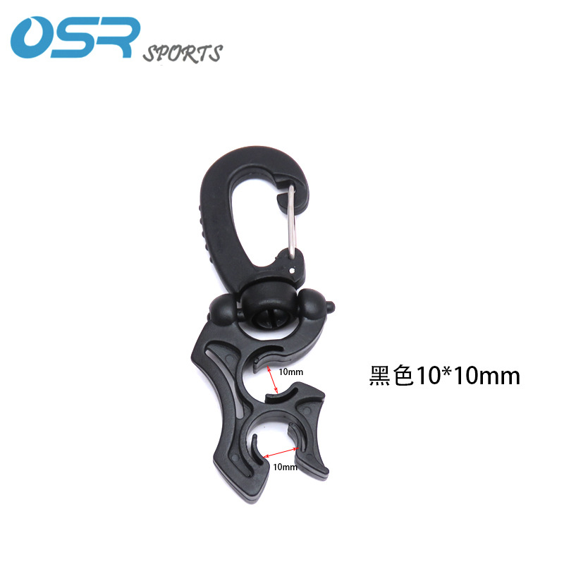 Spare secondary head hanging buckle BC low pressure pipe clamp low pressure pipe fixing hook diving accessories