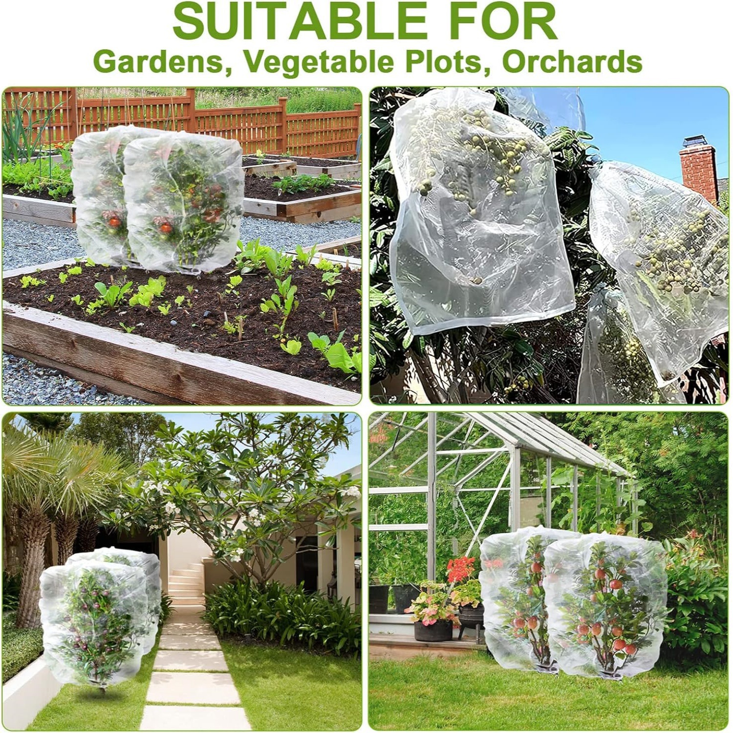Cross-border gardening landscape tree insect-proof net bag drawstring beehive insect-proof bag flower and fruit insect-proof net bird-proof net cover in stock